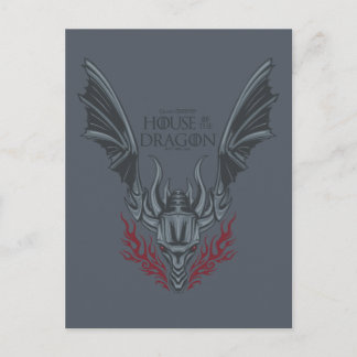 HOUSE OF THE DRAGON Fire-Breathing Dragon Head Postkarte