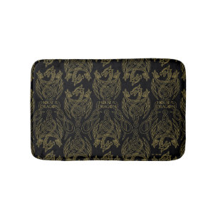 HOUSE OF THE DRAGON Gold Filigree Dragon Pattern Badematte