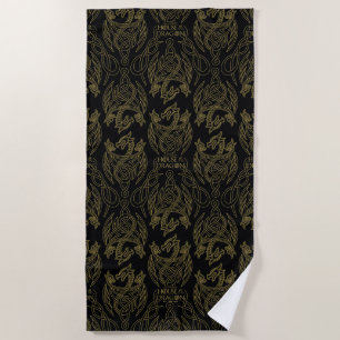 HOUSE OF THE DRAGON Gold Filigree Strandtuch
