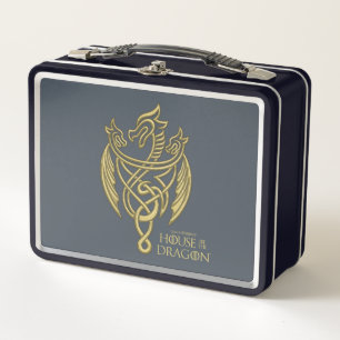 HOUSE OF THE DRAGON Golden Filigree Dragon Crest Metall Brotdose