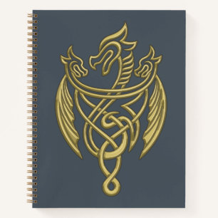 HOUSE OF THE DRAGON Golden Filigree Dragon Crest Notizbuch