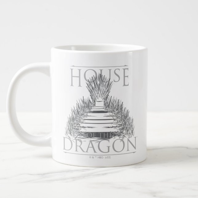 HOUSE OF THE DRAGON Iron Throne | Graphic Jumbo-Tasse (Links)