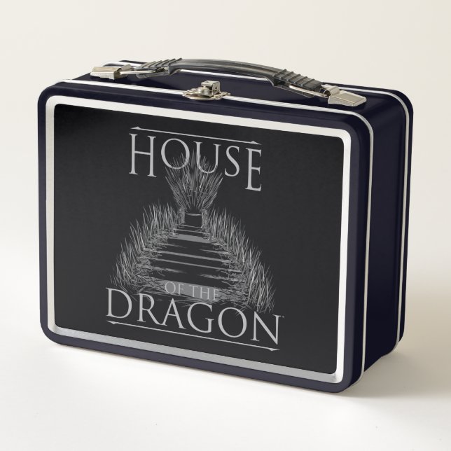 HOUSE OF THE DRAGON Iron Throne | Graphic Metall Brotdose (Vorderseite)