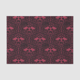 HOUSE OF THE DRAGON Red Dragon Filigree Pattern Seidenpapier