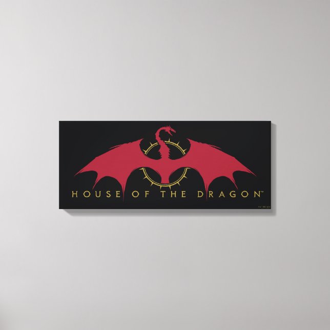 HOUSE OF THE DRAGON Red Dragon Graphic Leinwanddruck (Vorderseite)