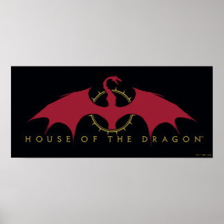 HOUSE OF THE DRAGON Red Dragon Graphic Poster