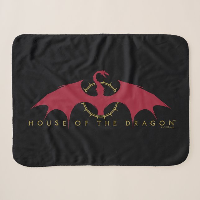 HOUSE OF THE DRAGON | Red Dragon Graphic Sherpadecke (Vorderseite (Horizontal))
