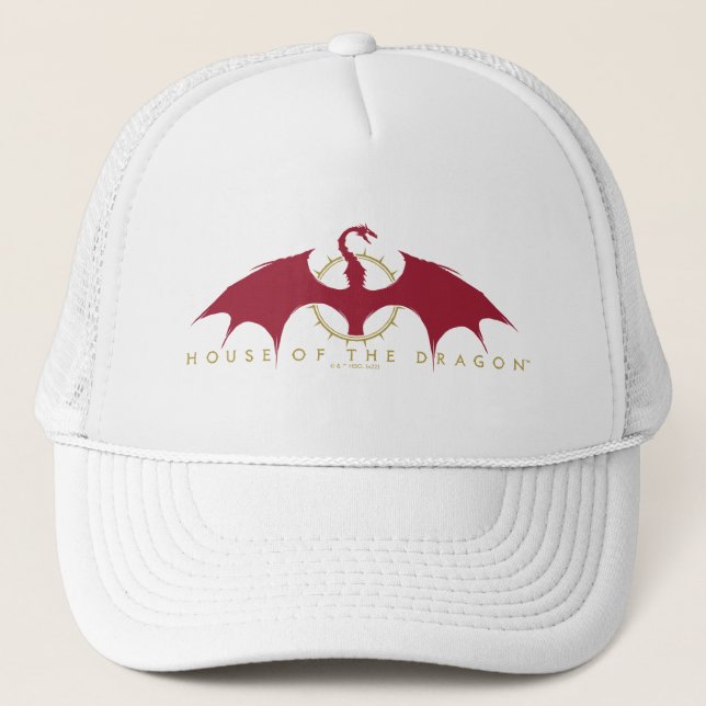 HOUSE OF THE DRAGON Red Dragon Graphic Truckerkappe (Vorderseite)