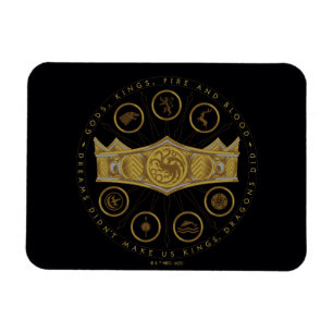 HOUSE OF THE DRAGON Seven Kingdoms Crown Graphic Magnet