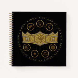 HOUSE OF THE DRAGON Seven Kingdoms Crown Graphic Notizbuch