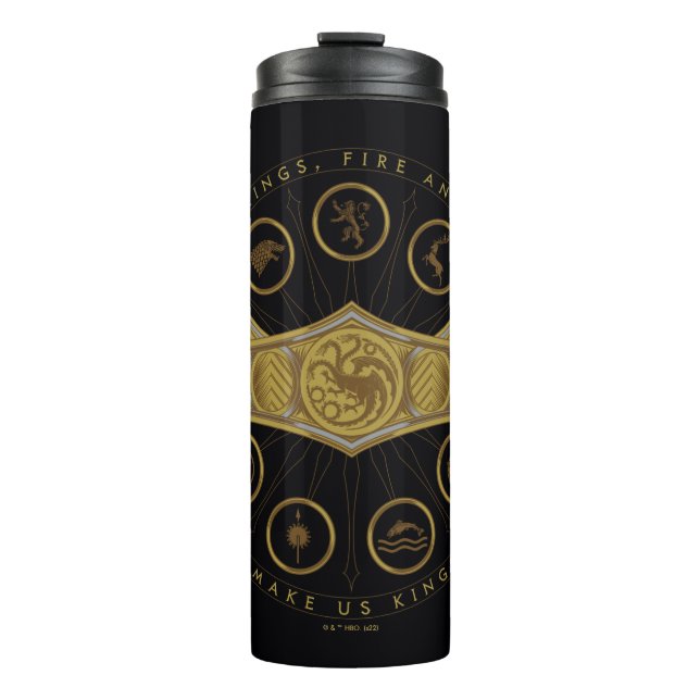 HOUSE OF THE DRAGON Seven Kingdoms Crown Graphic Thermosbecher (Vorderseite)