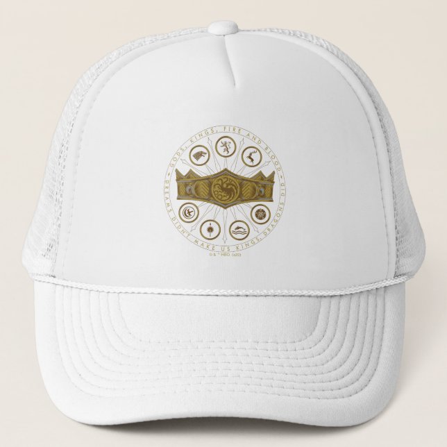 HOUSE OF THE DRAGON Seven Kingdoms Crown Graphic Truckerkappe (Vorderseite)