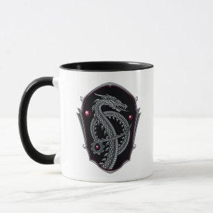 HOUSE OF THE DRAGON Silver Dragon Crest Tasse
