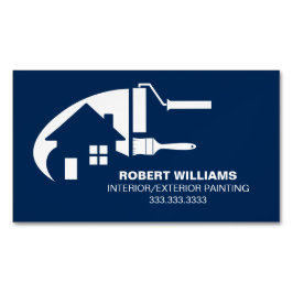 House Painter Beruflich Blue Magnetische Visitenkarte