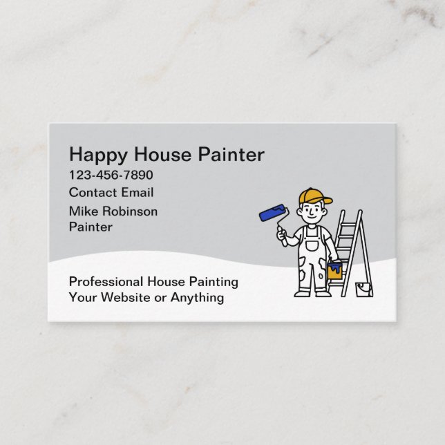 House Painting Service Business Cards Visitenkarte (Vorderseite)