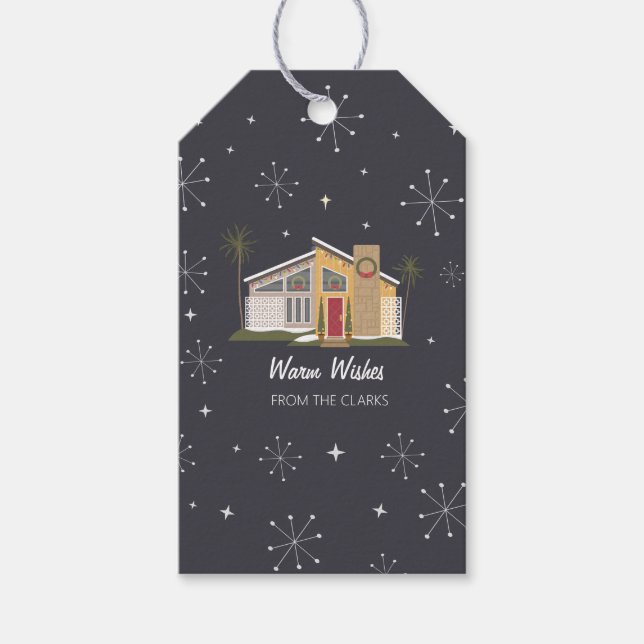 House Palm Springs Weihnachten Geschenkanhänger (Vorderseite)