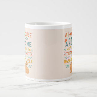 House pitter patter rabbit feet Jumbo-Tasse