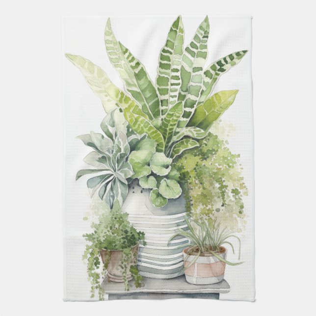 House Plants Geschirrtuch (Vertikal)