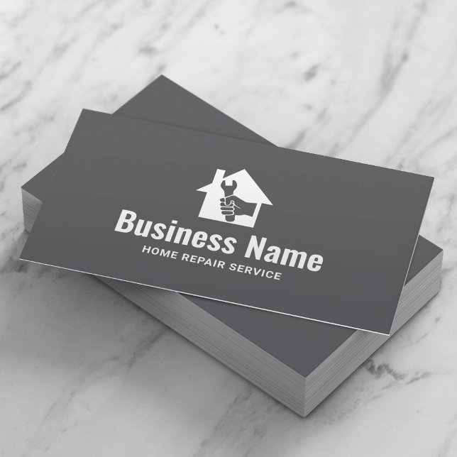 House Repair Logo Professional Handyman Visitenkarte (Von Creator hochgeladen)