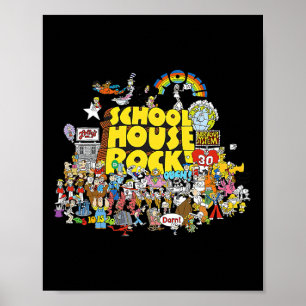 House Rock School Animierte Cartoons Zurück zur Sc Poster