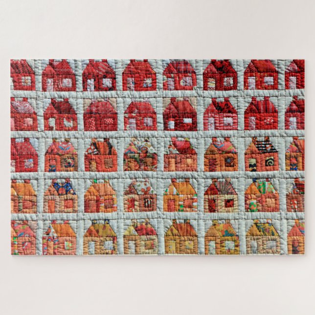 House Schoolhouse Quilt Foto (Horizontal)