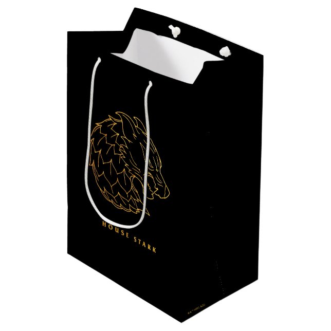 House Stark Icon Mittlere Geschenktüte (Vorderseite Schrägansicht)