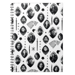 House Stark Icons & Portraits Muster Notizblock