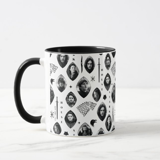 House Stark Icons & Portraits Muster Tasse (Links)