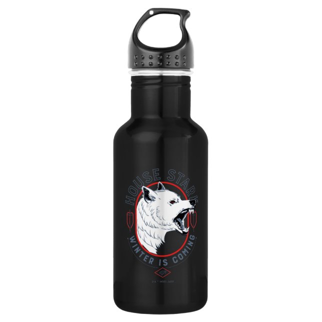 House Stark - Winter kommt Edelstahlflasche (Vorderseite)