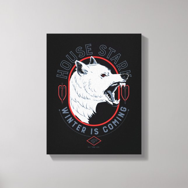 House Stark - Winter kommt Leinwanddruck (Vorderseite)