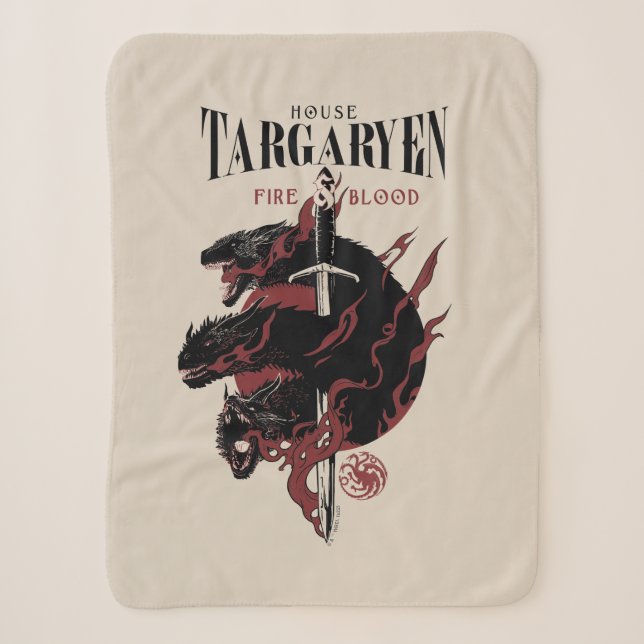 House Targaryen - Feuer und Blut Sherpadecke (Vorderseite)