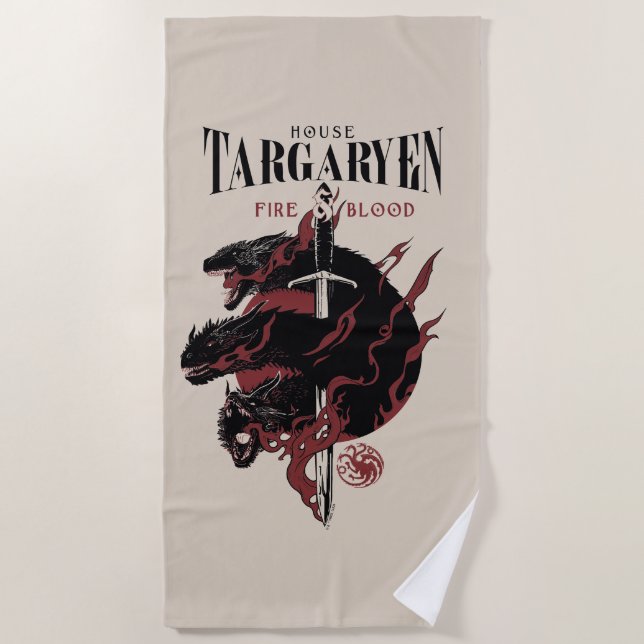 House Targaryen - Feuer und Blut Strandtuch (Vorderseite)