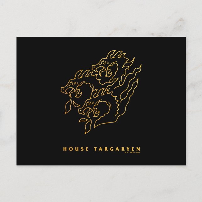 House Targaryen Icon Postkarte (Vorderseite)
