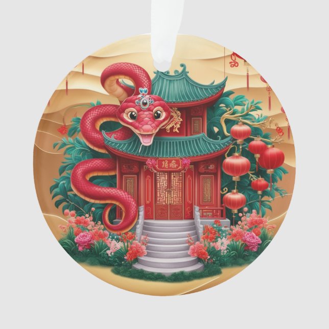 House Wood Snake Ornament (Vorderseite)
