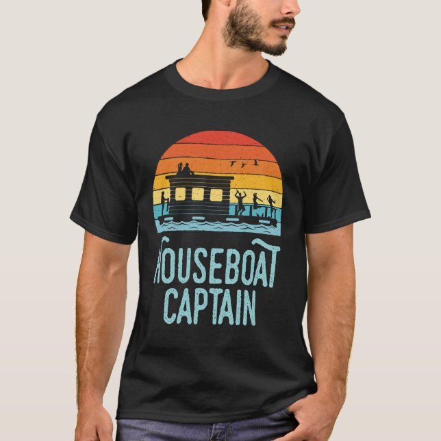 Houseboat Captain T-Shirt (Vorderseite)