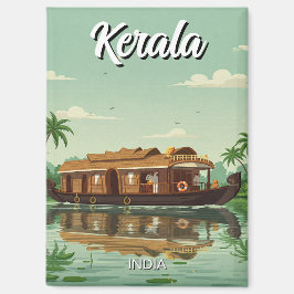 Houseboat in Kerala Indien Magnet