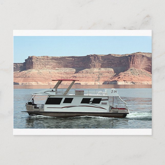 Houseboat, Lake Powell, Arizona, USA 8 Postkarte (Vorderseite)