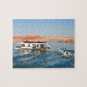 Houseboot, der Wellen macht, Powell, Arizona