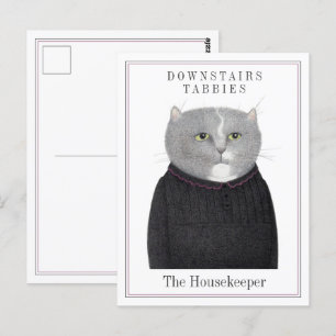 HOUSEKEEPER CAT Postkarte