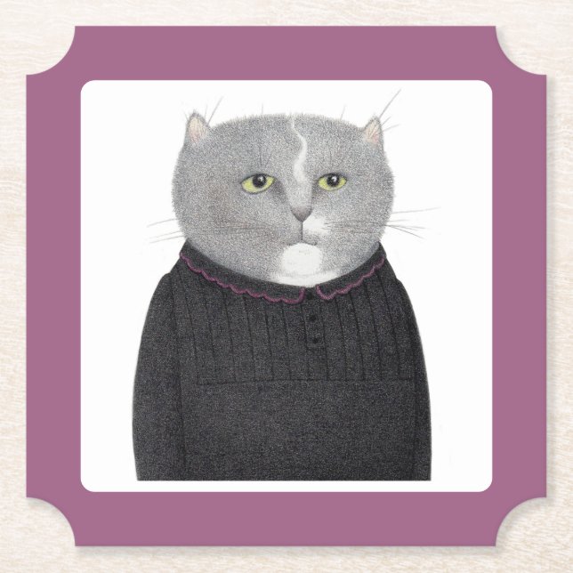 HOUSEKEEPER CAT Ticket Paper Untersetzer (Vorderseite)