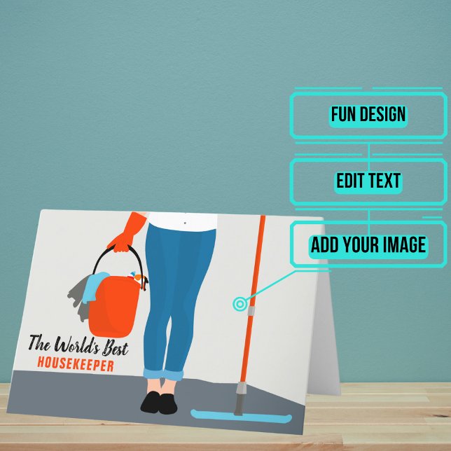 Housekeeper Dankeskarte (Show your housekeeper that you dearly appreciate him/her.)