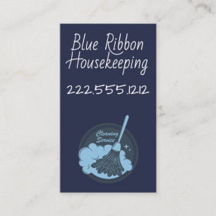 Housekeeping Abzeichen Navy Visitenkarte