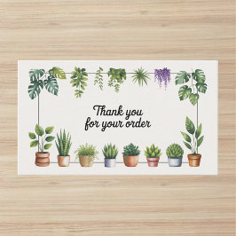 Houseplant Small Business Thank You Business Card Visitenkarte