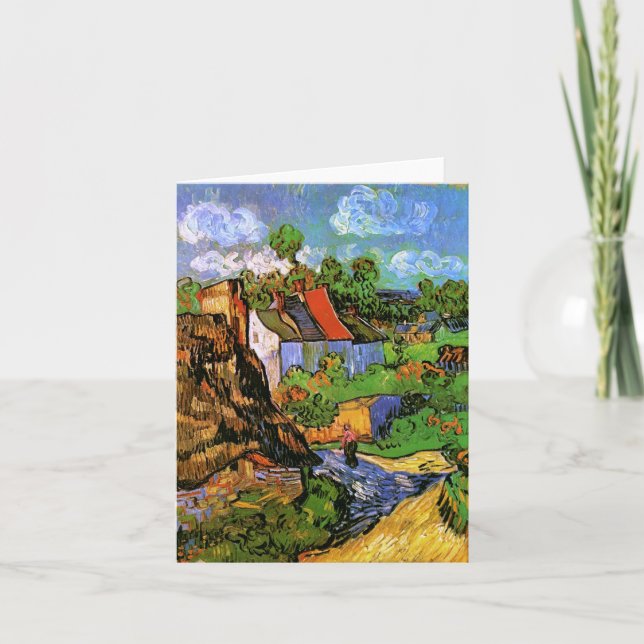 Houses in Auvers Van Gogh Fine Art Karte (Vorderseite)