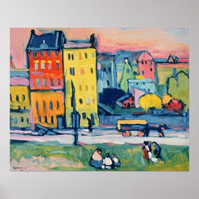 Houses in Munich, 1908 Poster (Vorne)