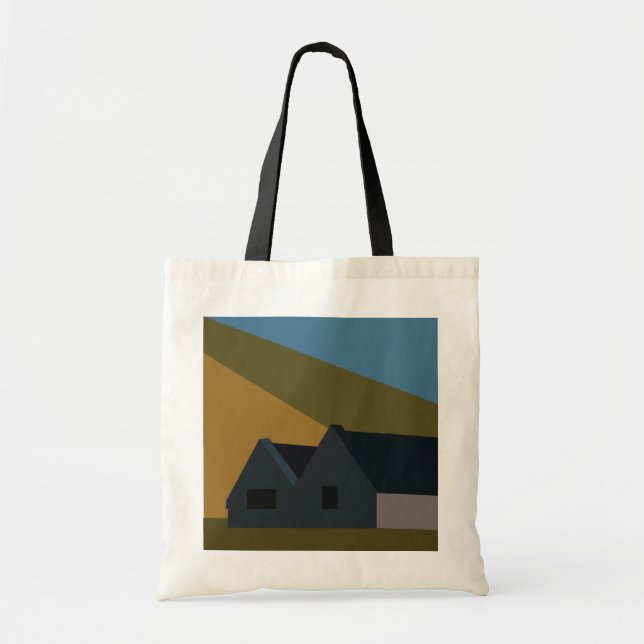 Houses Mountains Natur Tragetasche (Vorne)