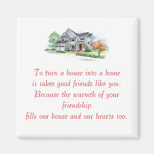 Housewarming-Bevorzugungs-Geschenk-Magnet 1 Magnet