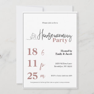 Housewarming Invitation ・ Modern New Home Party In
