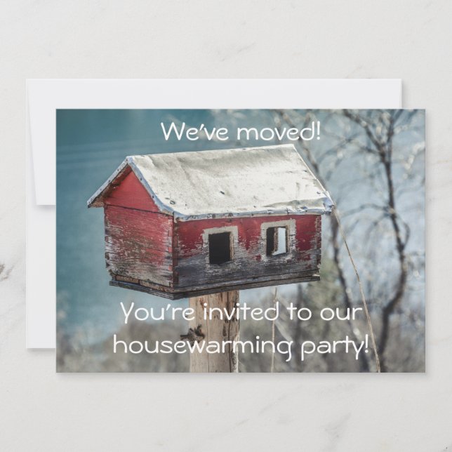 Housewarming-neues Zuhause/Adressen-lustige Einladung (Vorderseite)