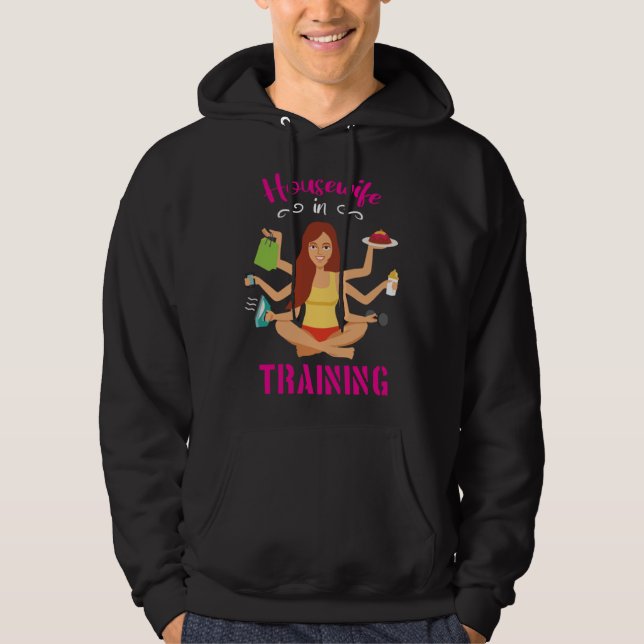 Housewife In Training Graphic Hoodie (Vorderseite)